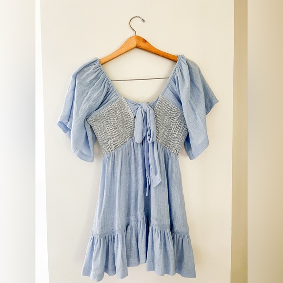 Light Blue Mini Dress - Picture 3 of 3